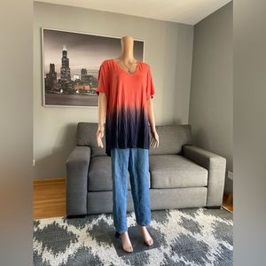 Lane Bryant High-Low Ombre Top